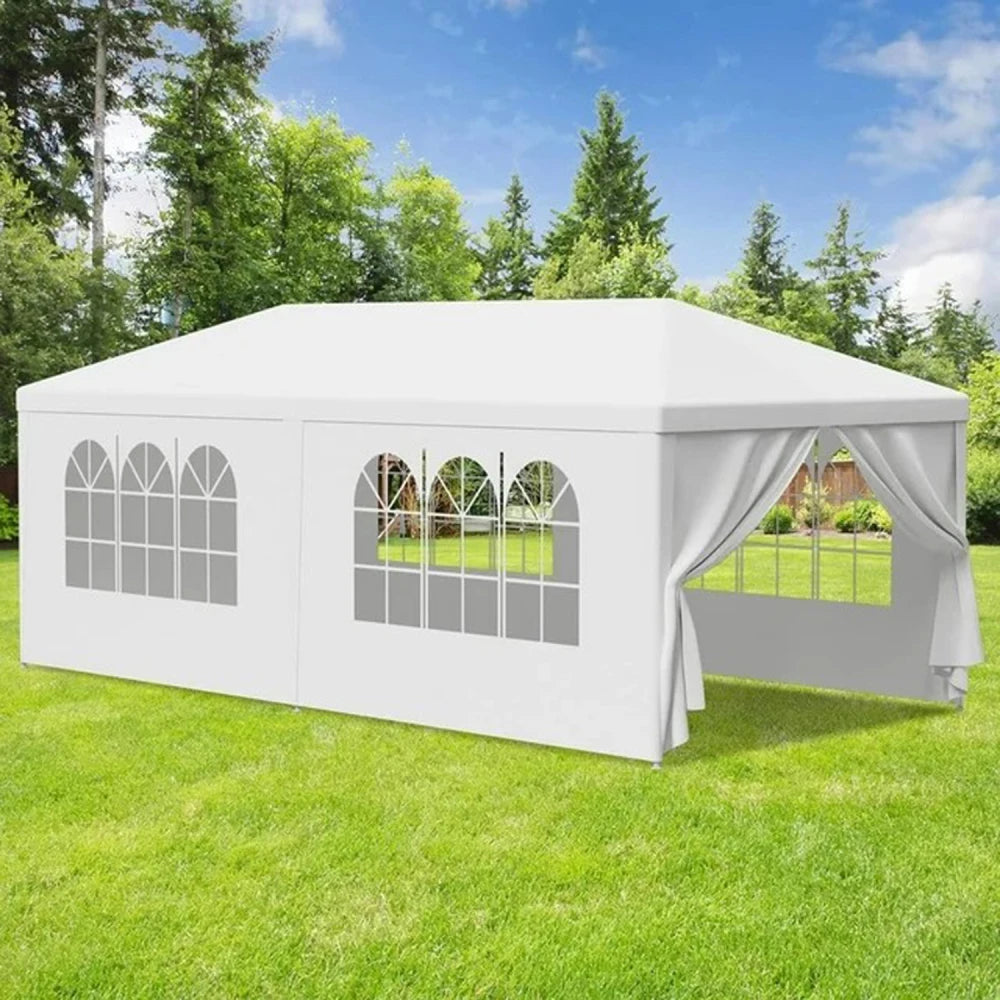 ✅ 10x20 ft Outdoor Tent Gazebo with 6 Removable Sidewalls – Garden, Wedding & Event Canopy