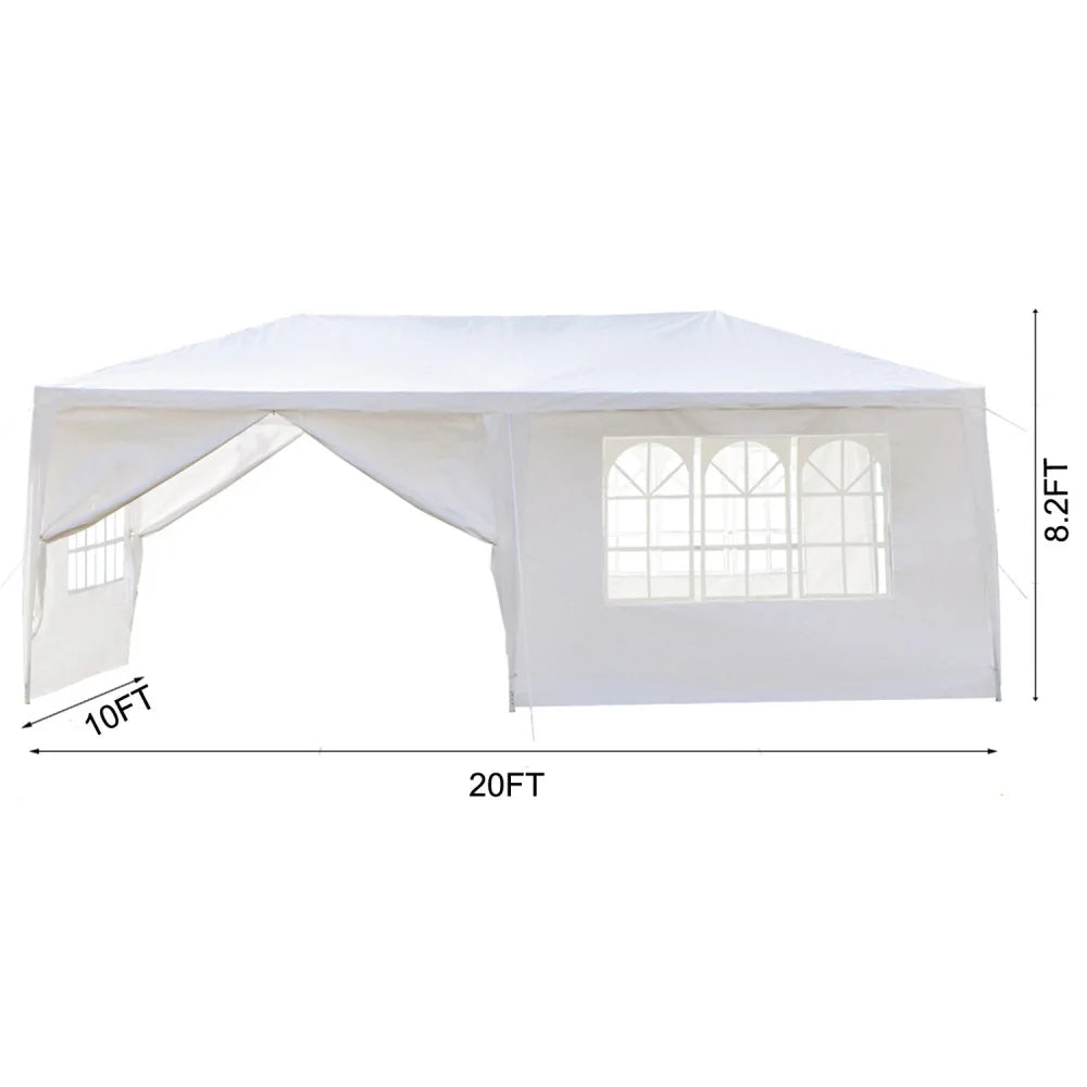 ✅ 10x20 ft Outdoor Tent Gazebo with 6 Removable Sidewalls – Garden, Wedding & Event Canopy