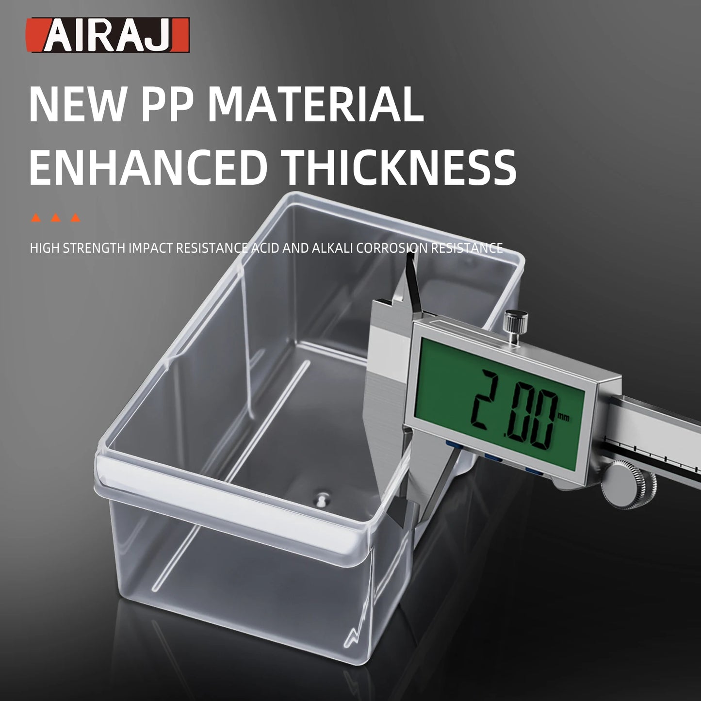 AIRAJ Multi-Grid Drawer Parts Box - Floor or Wall-Mounted Component Storage