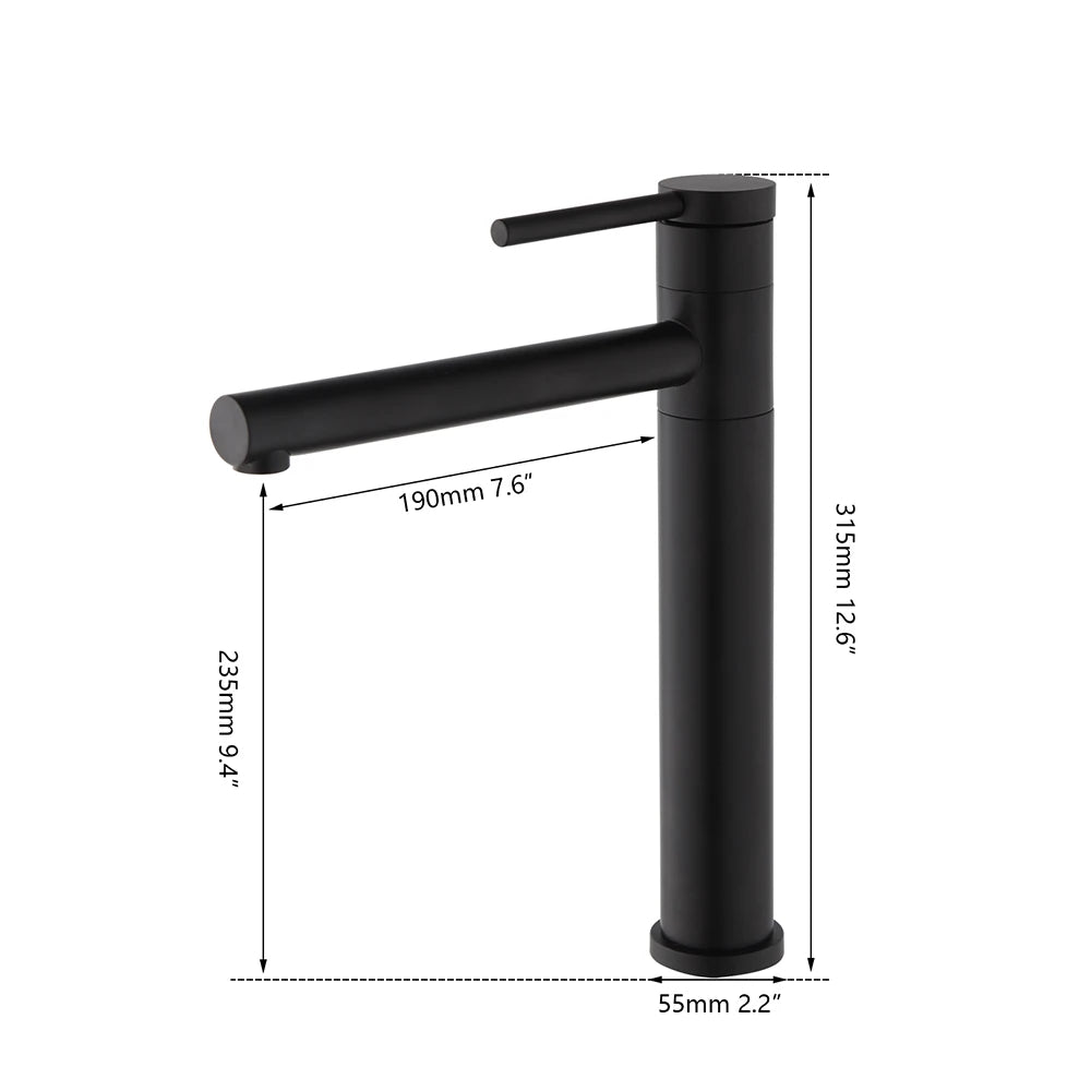 JIENI Bathroom Gold & Chrome Basin Faucet, Deck-Mounted Single Handle