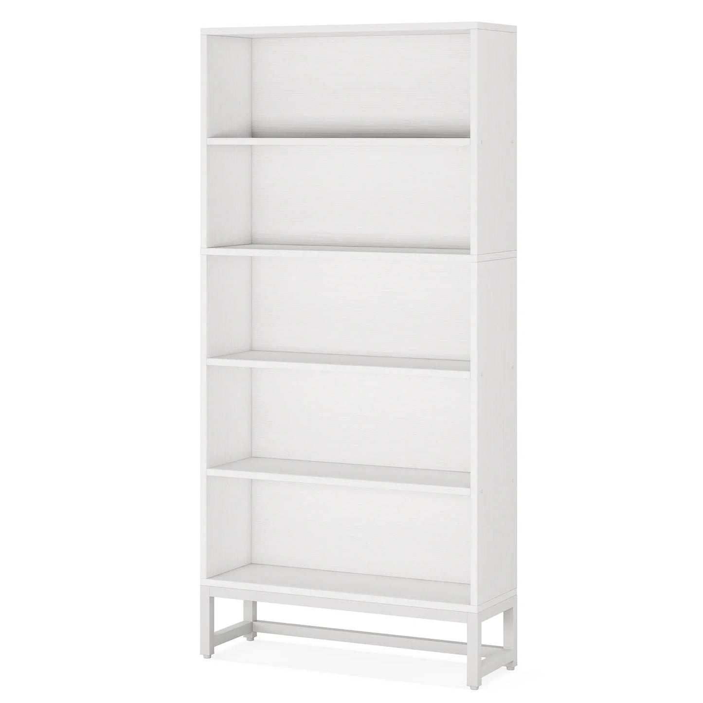 Tribesigns 70.8" Tall Library Bookcase with LED Lights, Heavy Duty Organizer