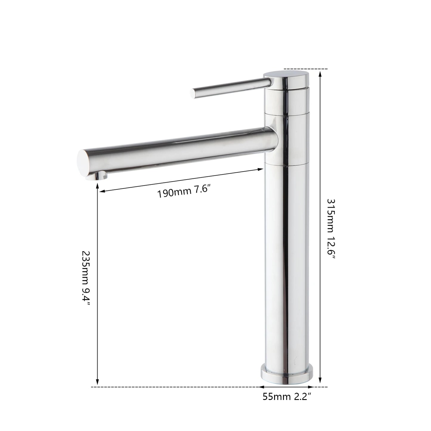 JIENI Bathroom Gold & Chrome Basin Faucet, Deck-Mounted Single Handle