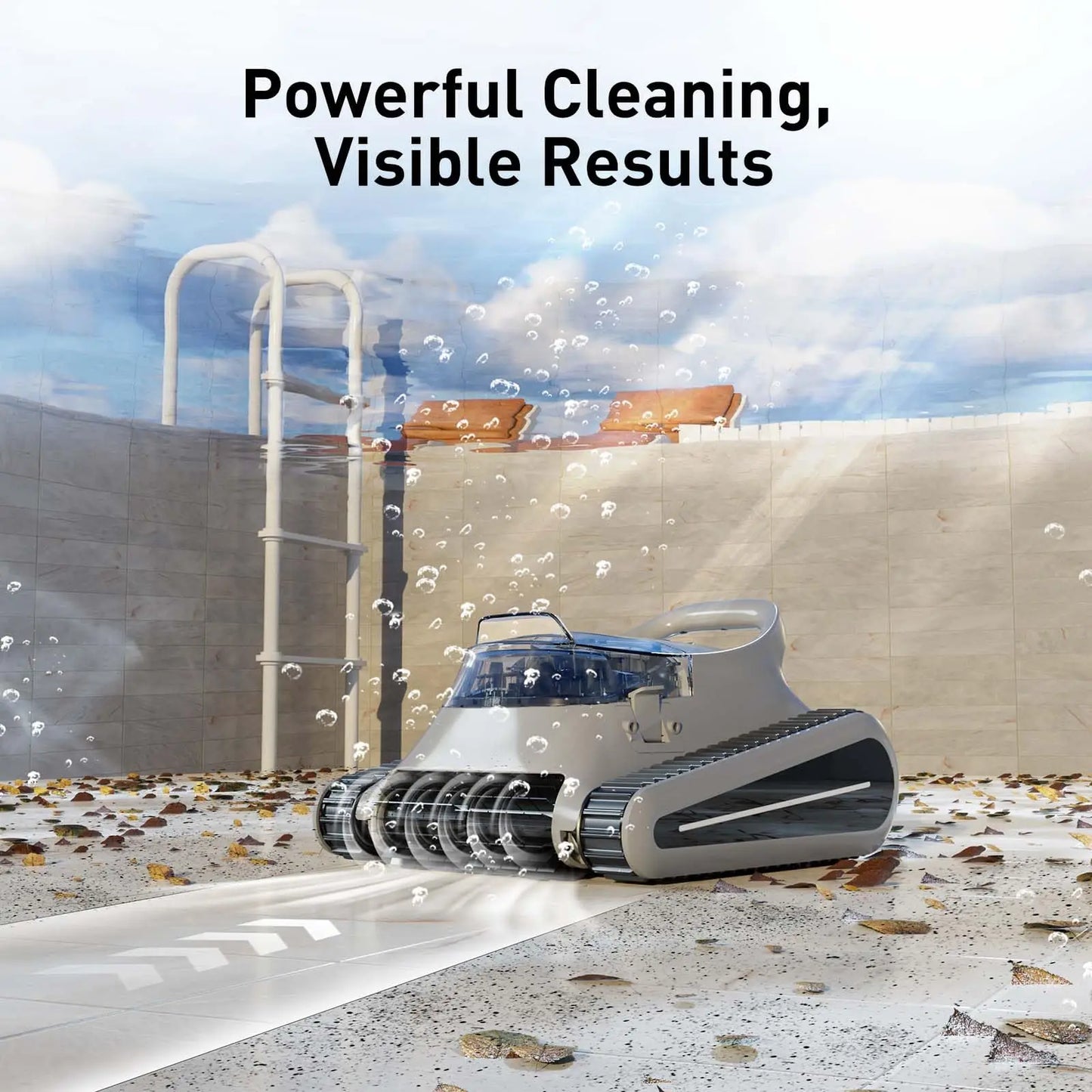 2025 Seauto Crab Pro – Cordless Robotic Pool Cleaner for Inground Pools (Up to 2000 Sq. Ft.)