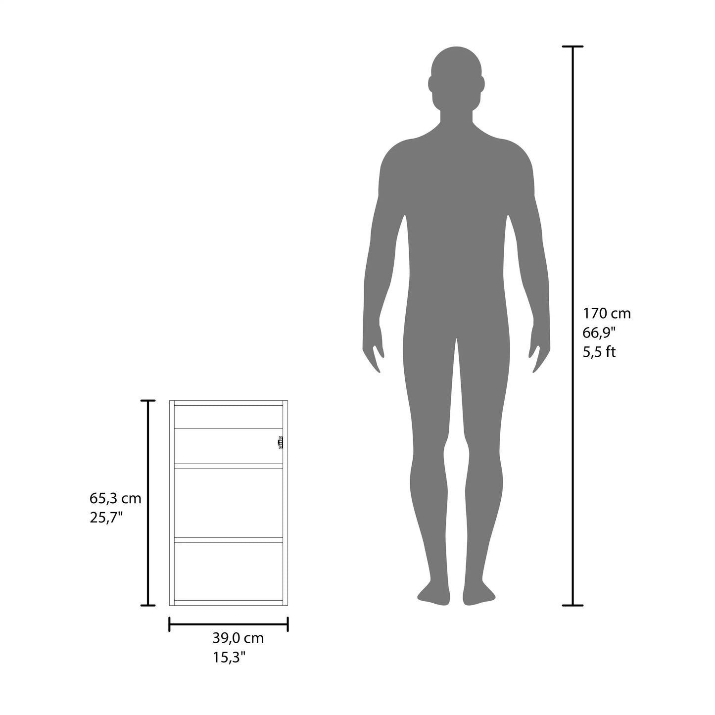 Juno 25.7" x 15.7" Narrow Mirror Medicine Cabinet, White, 3 Shelves