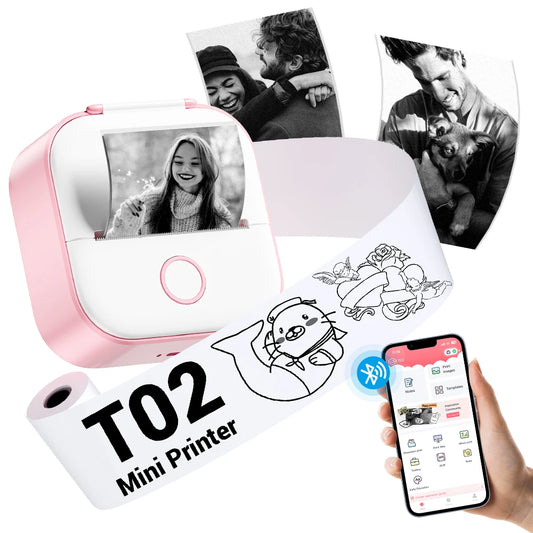 ✅ Phomemo T02 Mini Pocket Printer – Portable Label Maker & Sticker Printer