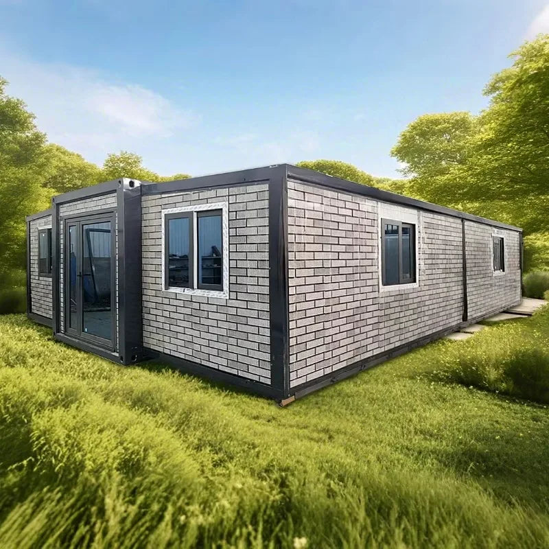 40ft Expandable Container House 3 Bedrooms Factory Price Prefab Folding Tiny House