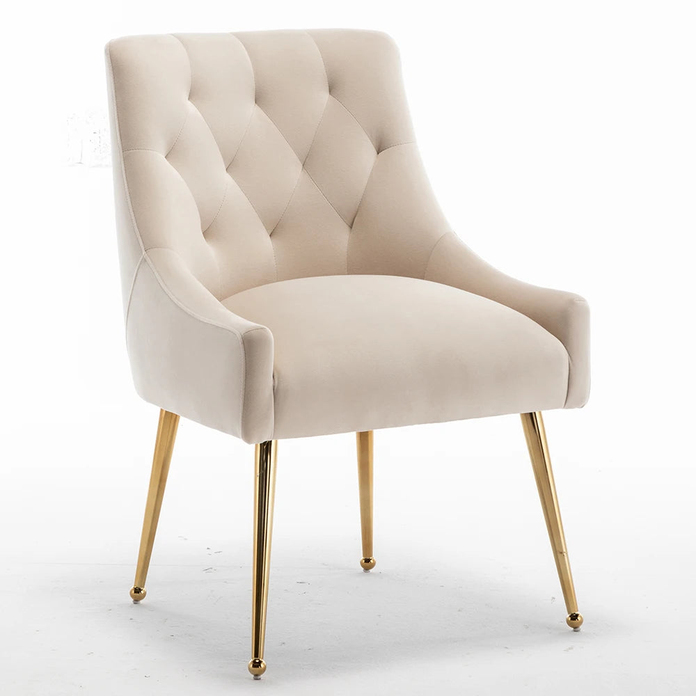 SEYNAR Modern Dining Chairs Set of 6, Tufted Back Armless Chair