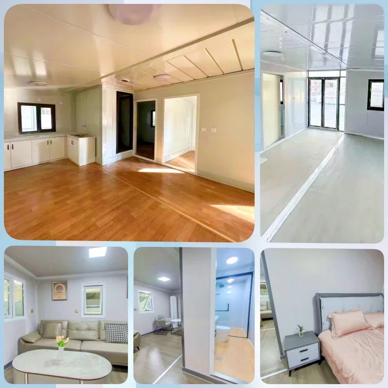 40ft Expandable Container House 3 Bedrooms Factory Price Prefab Folding Tiny House