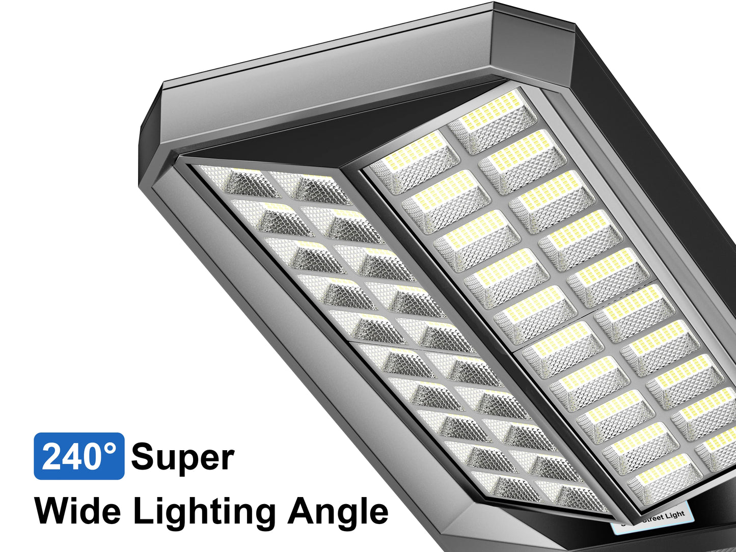 8000W Outdoor Solar Bright Street Light with Motion Sensor, Remote Control Waterproof