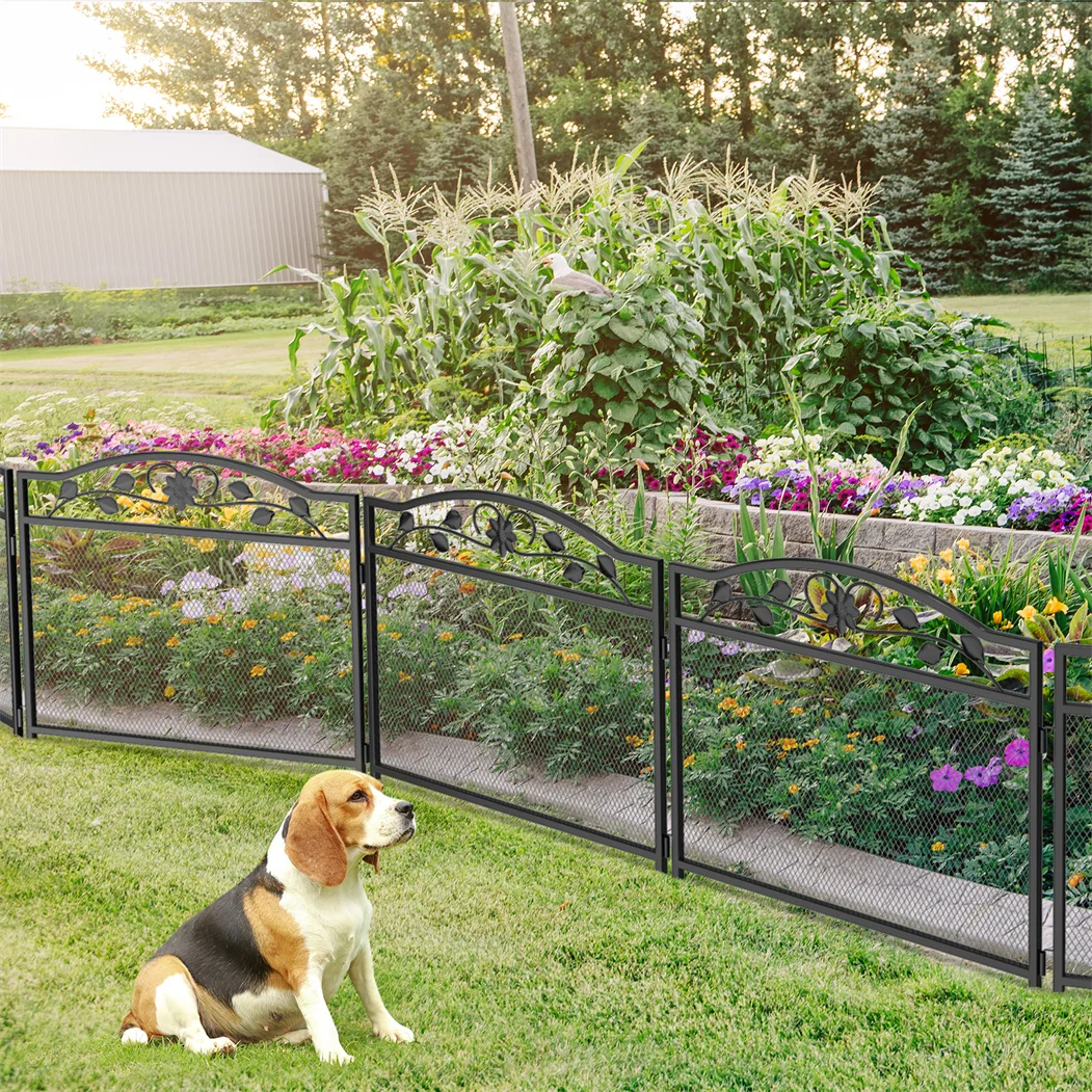 8-Panel Heavy-Duty Metal Dog Playpen with Gate – Foldable Indoor/Outdoor Pet Fence