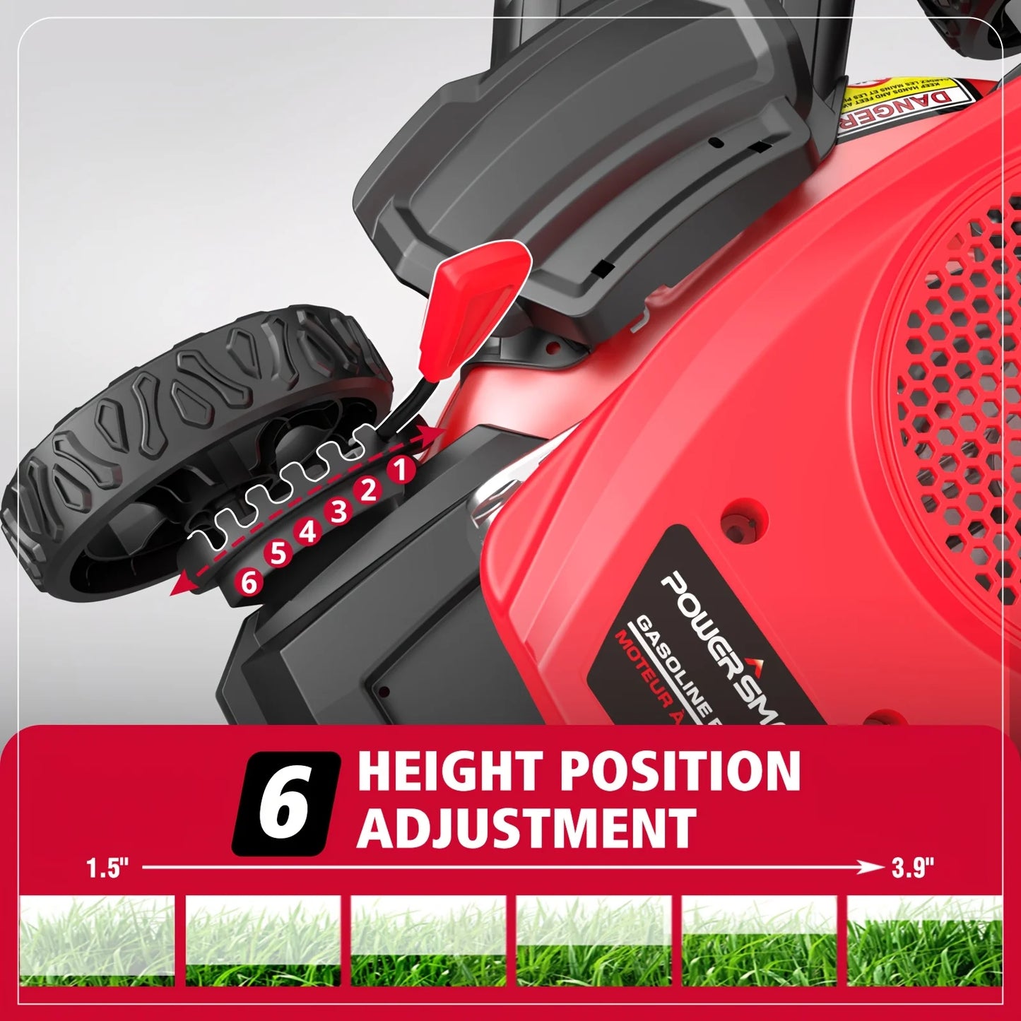 PowerSmart 17" 144cc Gas Push 3-in-1 Lawn Mower