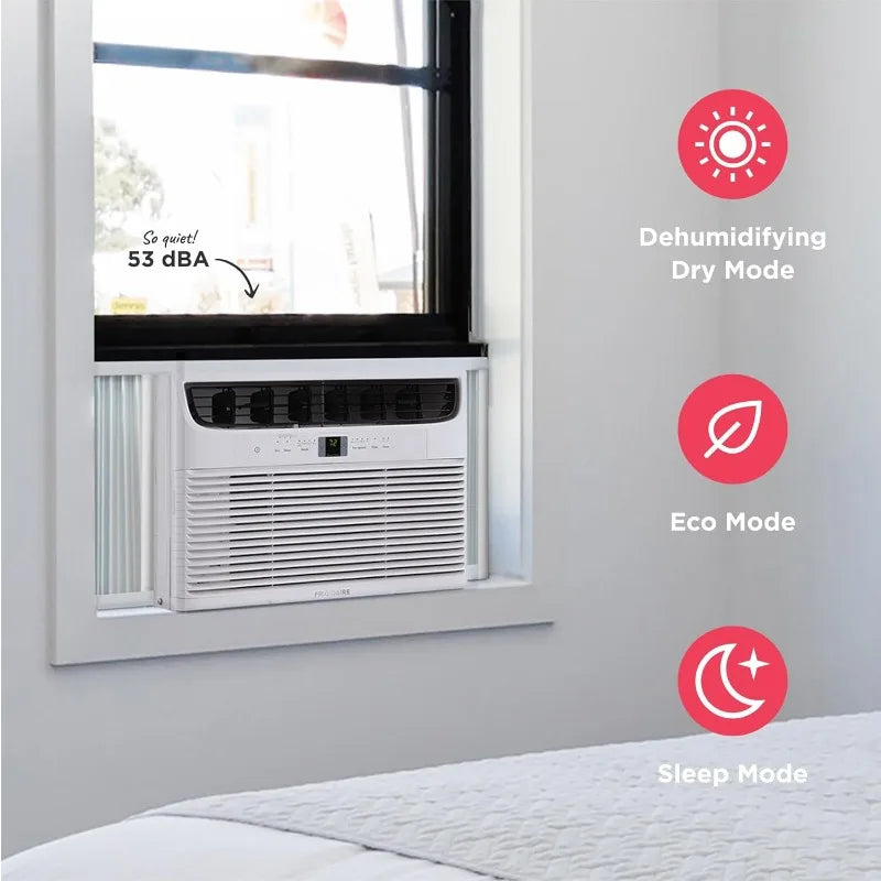 🌬 Frigidaire 10,000 BTU Quiet Window AC with Remote | Eco Mode | Cools Up to 450 Sq. Ft. | White