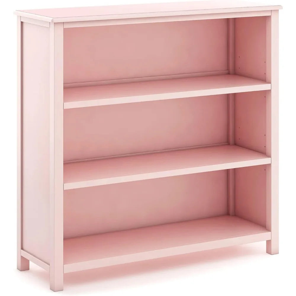 Deluxe Taiga 42" 3-Layer Pink Bookshelf for Kid's Room