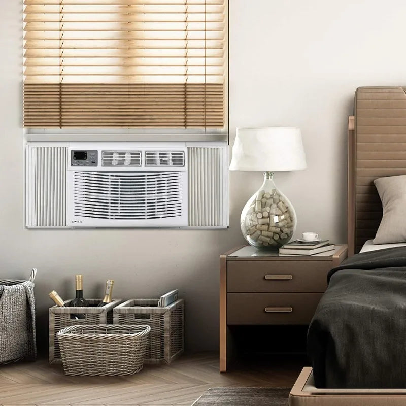 8,000 BTU 3-in-1 Window AC – Cool, Dehumidify & Fan with Remote & Install Kit