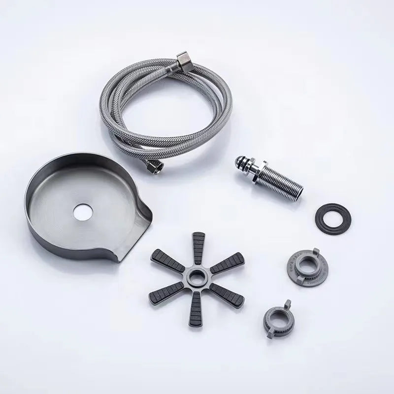 Stainless Steel Cup & Bottle Washer – Sink-Mounted Glass Rinser for Kitchen, Bar, or Café