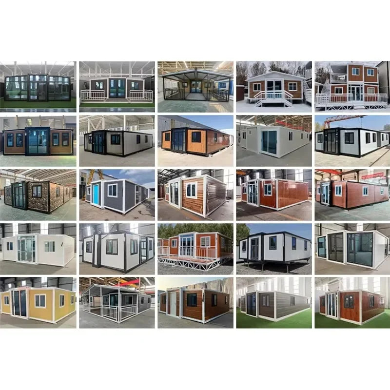 40ft Expandable Container House 3 Bedrooms Factory Price Prefab Folding Tiny House
