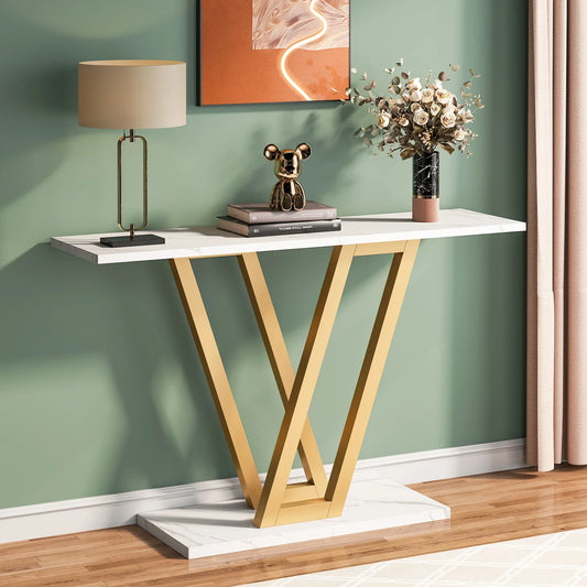 Tribesigns 43" Industrial Console Table, Entryway Furniture