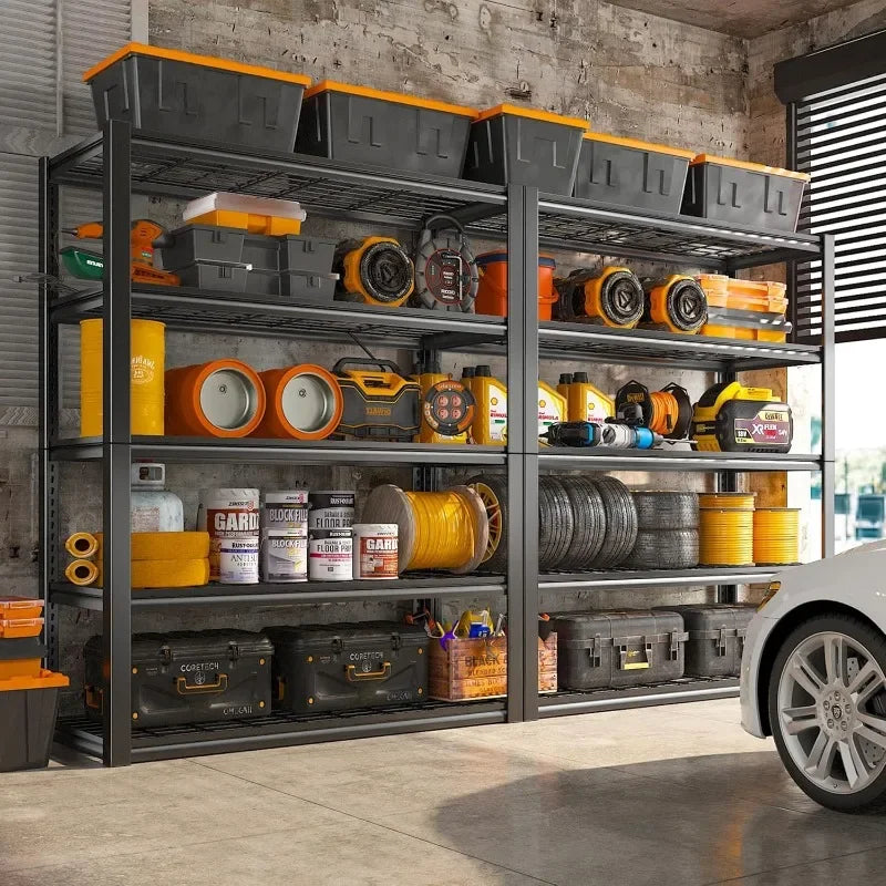 48" Garage Shelving Unit, 2500LBS Capacity, Heavy Duty 2-Piece Storage Rack
