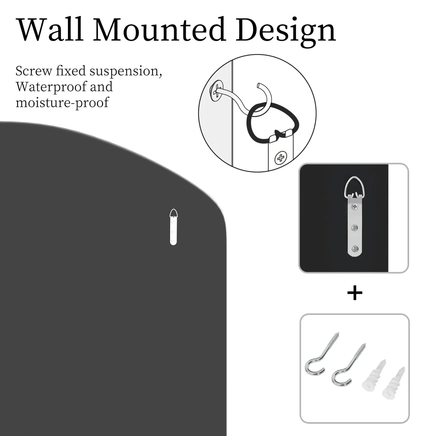 Large Silver Arched Wall Mirror – Venetian-Style Decorative Accent with Beveled Glass