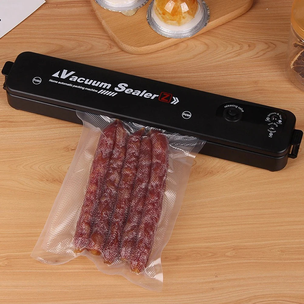Food Vacuum Sealer Machine with 10 Bags – Kitchen Sealing Device for Food Storage