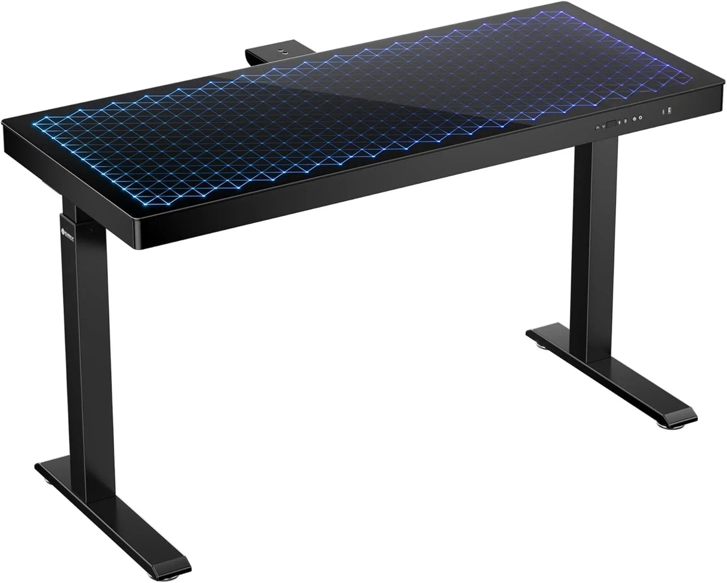 55" Adjustable Gaming Desk with Music Lights