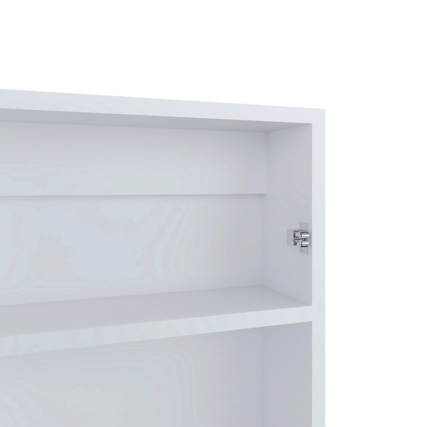 Juno 25.7" x 15.7" Narrow Mirror Medicine Cabinet, White, 3 Shelves