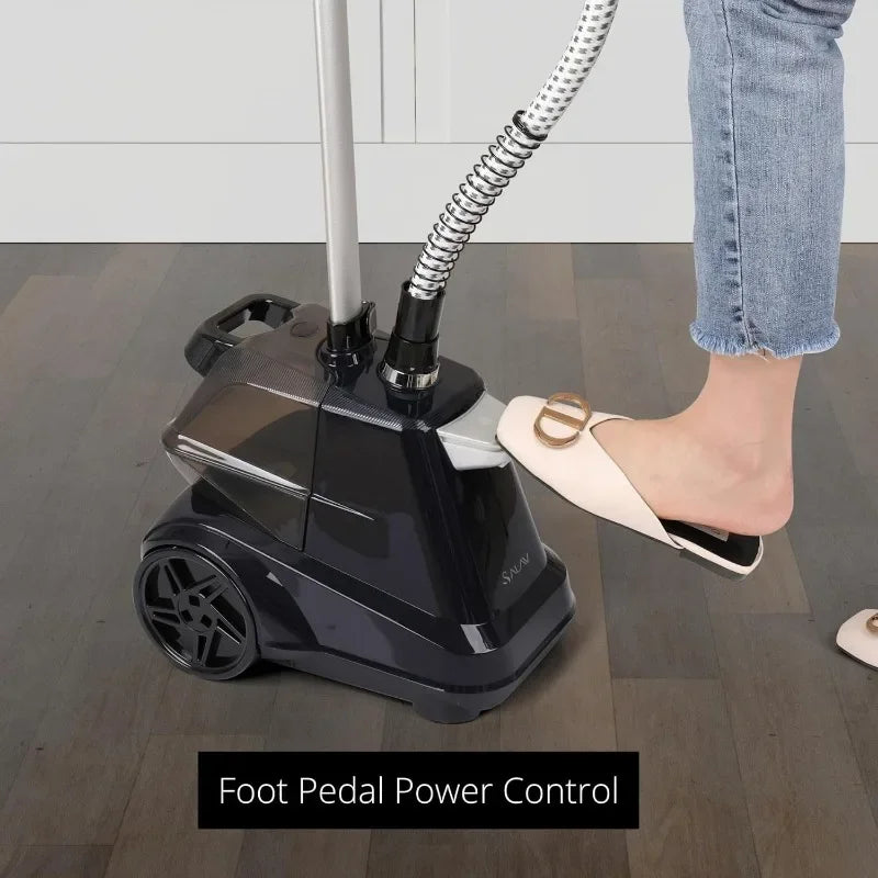 SALAV® X3A Heavy-Duty Commercial Garment Steamer, 3L Tank, Foot Pedals, 1800W