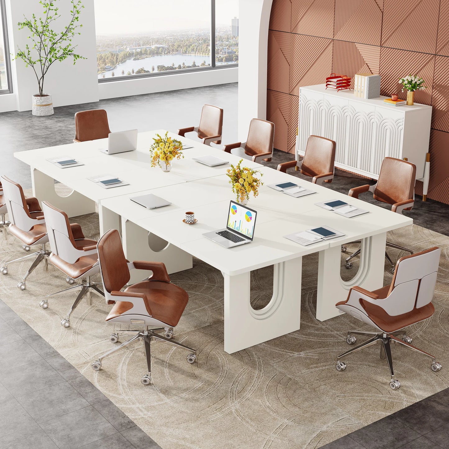 Tribesigns Executive 70.9" Large Office Computer Desk, Workstation Business Furniture
